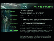 Tablet Screenshot of agwebservices.com